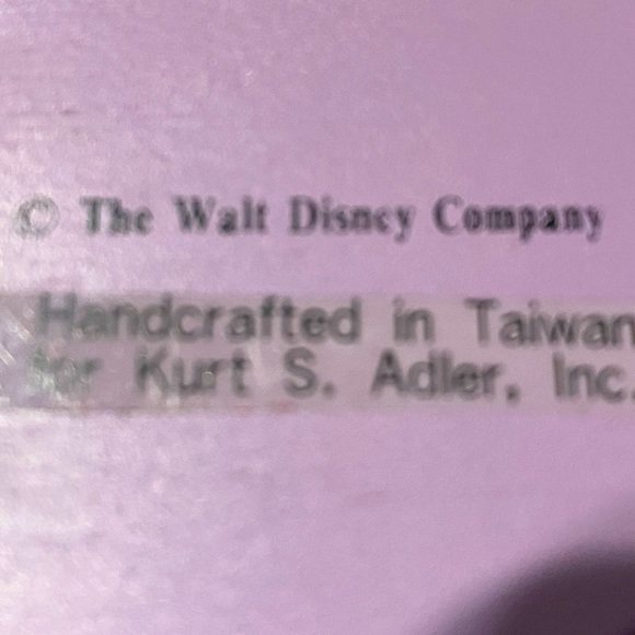 DISNEY’S BEAUTY & THE BEAST VTG 90s KURT ALDER HANDCRAFTED WOODEN XMAS ORNAMENTS - Picture 11 of 12